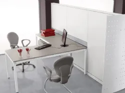 Parete divisoria che separa senza chiudere Open Space in melaminico e lamiera di MobilOfficeFurniture