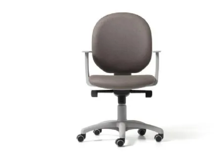 Seduta operativa Round in tessuto con struttura in polipropilene di MobilOfficeFurniture