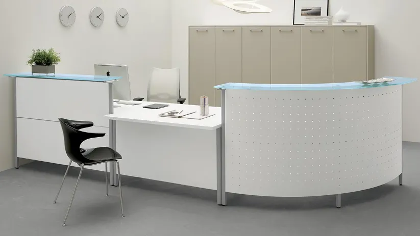Bancone Reception Welcome in melaminico di MobilOfficeFurniture
